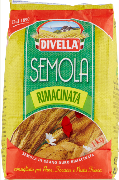 Divella Semola Rimacinata 1kg I Hartweizenmehl für Pizza und Pasta