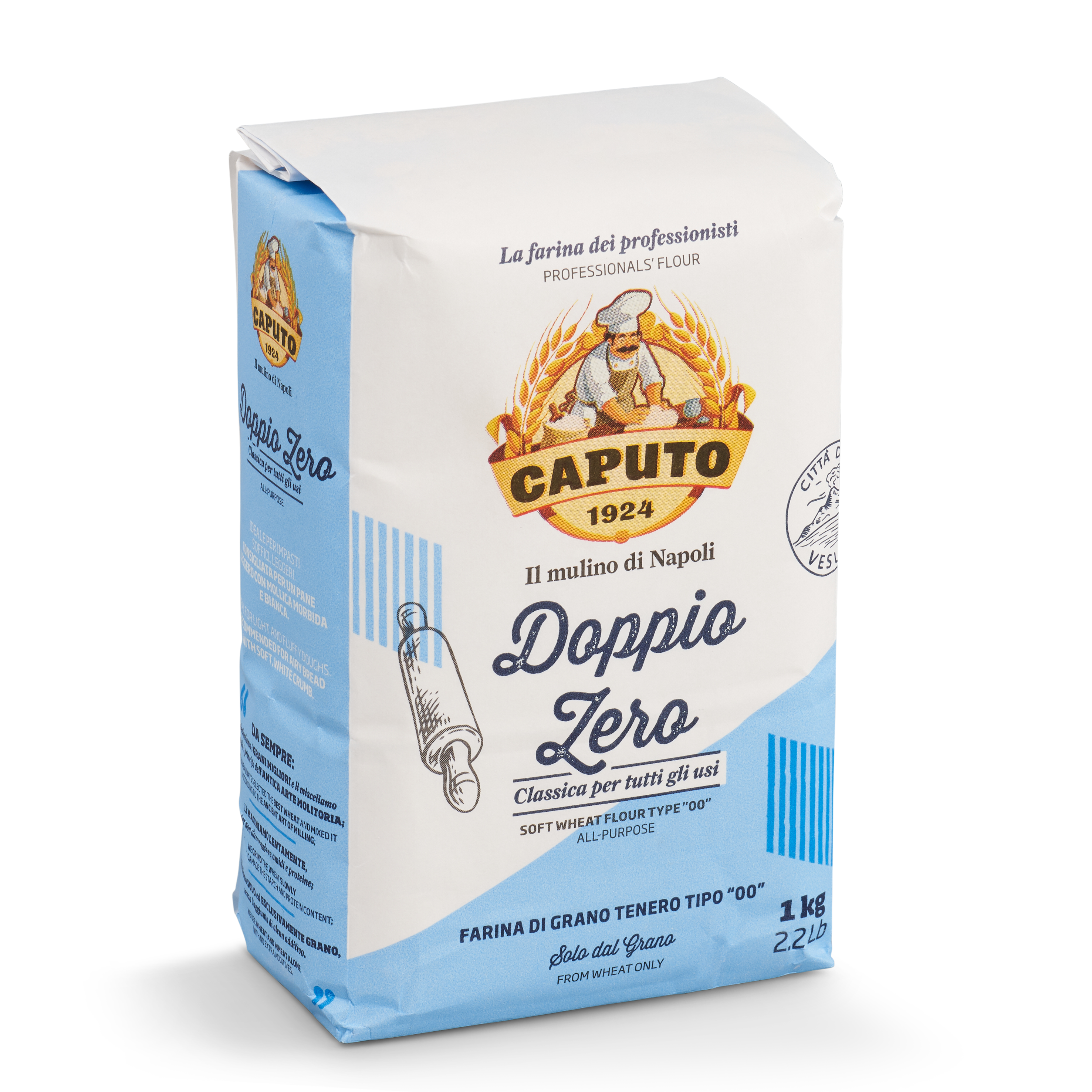 Caputo Doppio Zero Classica Weizenmehl Tipo 00 1kg I das klassische Mehl für einfache Pizza und helles Gebäck