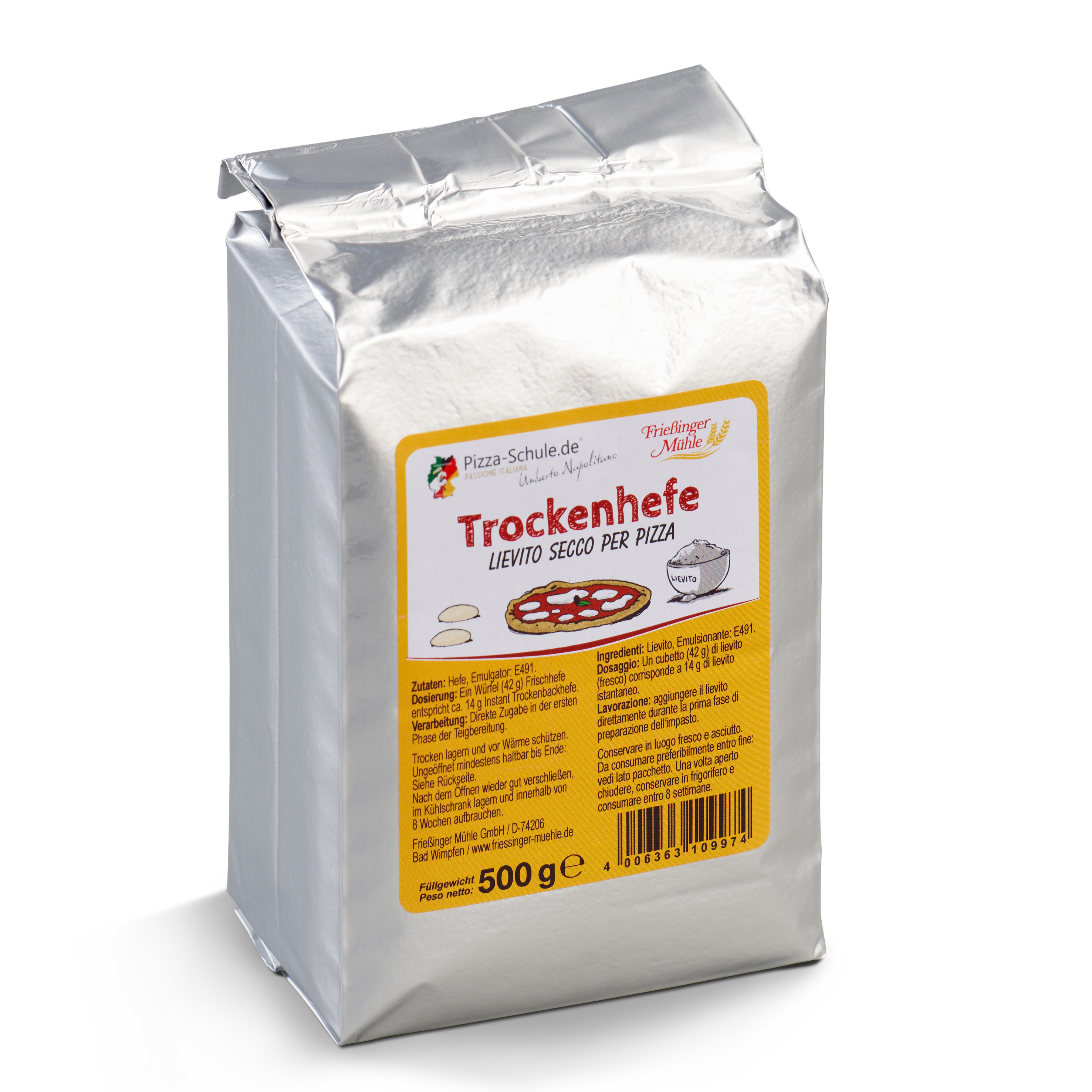 500g Trockenhefe von der Frießinger Mühle