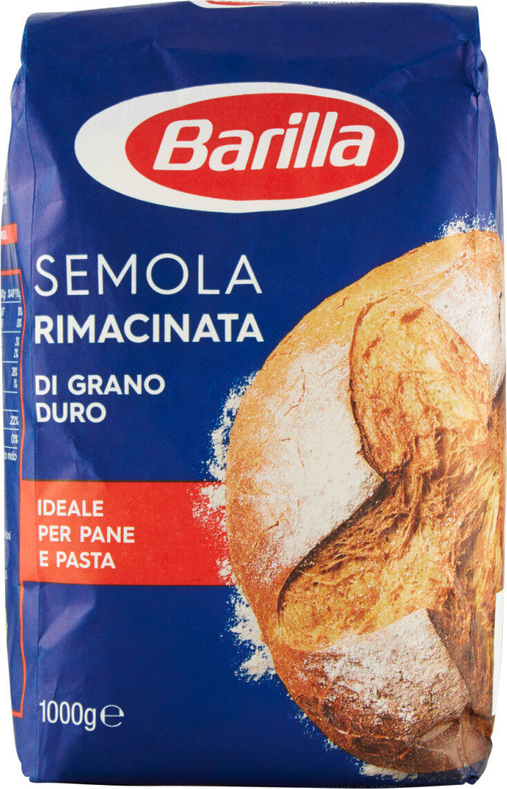 Barilla Semola Rimacinata Di Grano Duro 1kg I Hartweizenmehl I für Pasta, Pizza und leckeres Brot