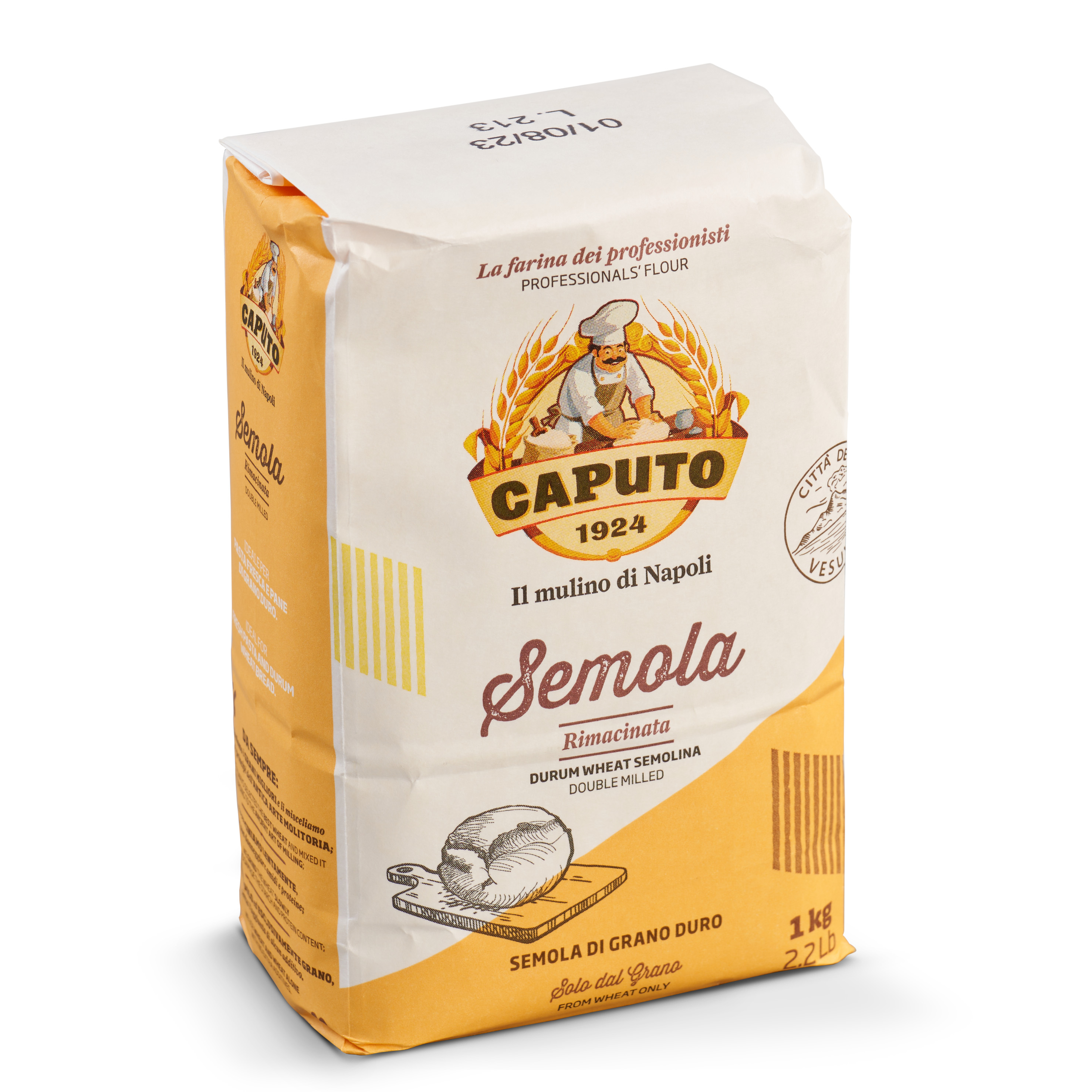 Caputo Semola Rimacinata 1kg I gemahlener Hartweizengrieß für Pizza und Pasta