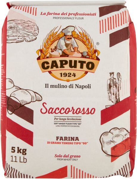 Caputo Saccorosso Weizenmehl Tipo 00 5kg I der Allrounder für helles Gebäck und Pizza