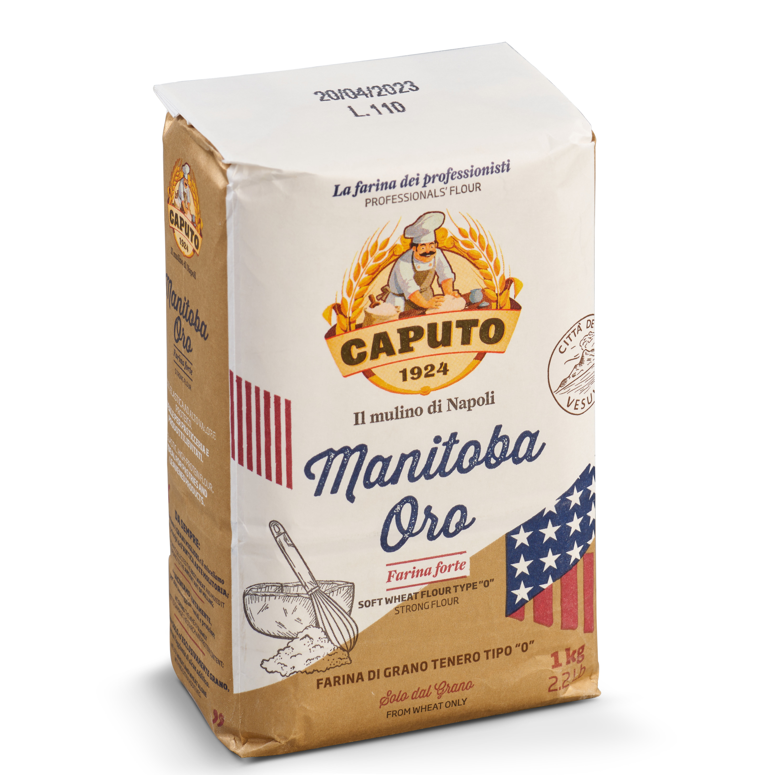 Caputo Manitoba Oro Weizenmehl Tipo 0 1kg I extra backstark für Panettone, Hefegebäck, uvm