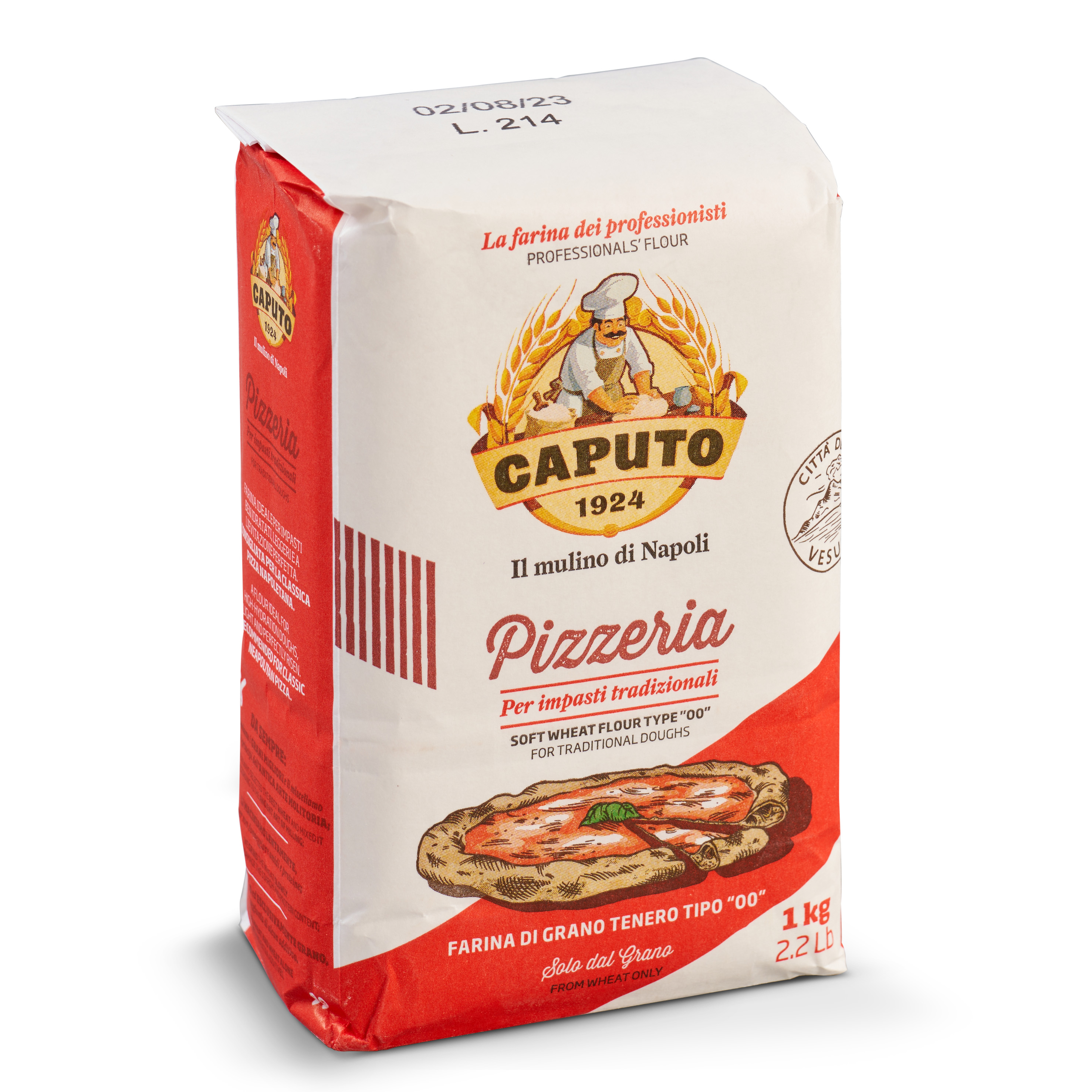 Caputo Pizzeria Weizenmehl Tipo 00 1kg I das perfekte Pizzamehl für jede italienische Pizza 